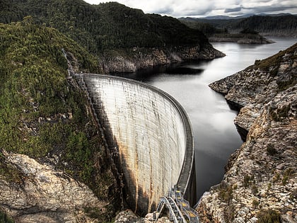 barrage du gordon zone de nature sauvage de tasmanie