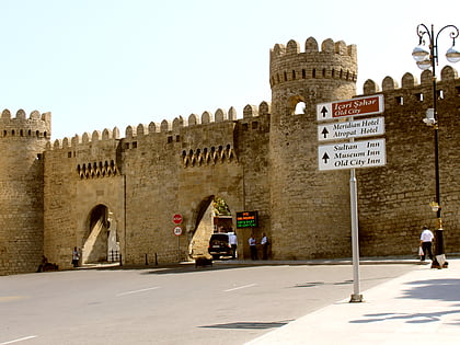 paired fortress gates baku