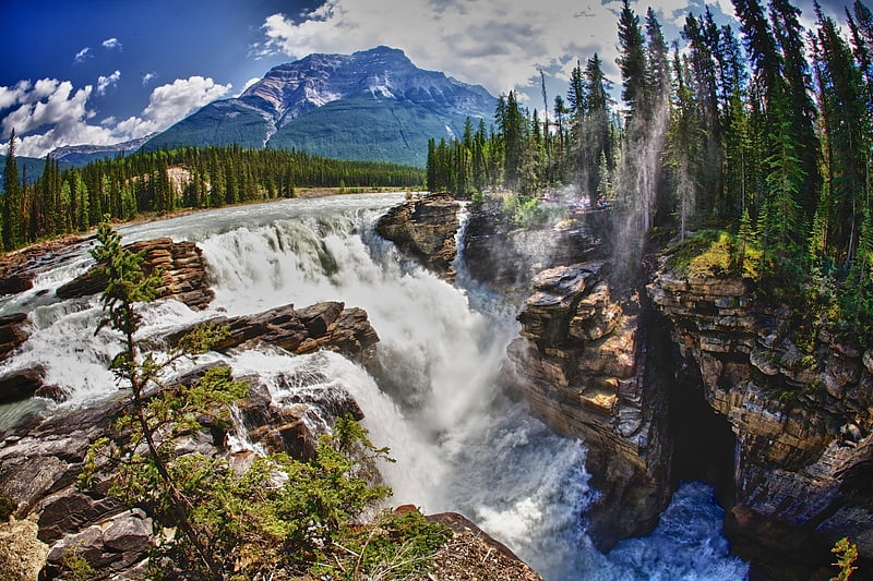 athabasca falls jasper national park