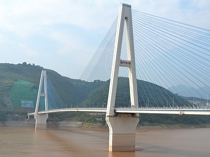 fengjie yangtze river bridge chongqing