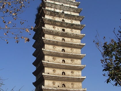 eastern and western pagodas kunming