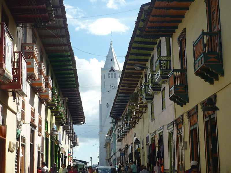 Colombian coffee growing axis