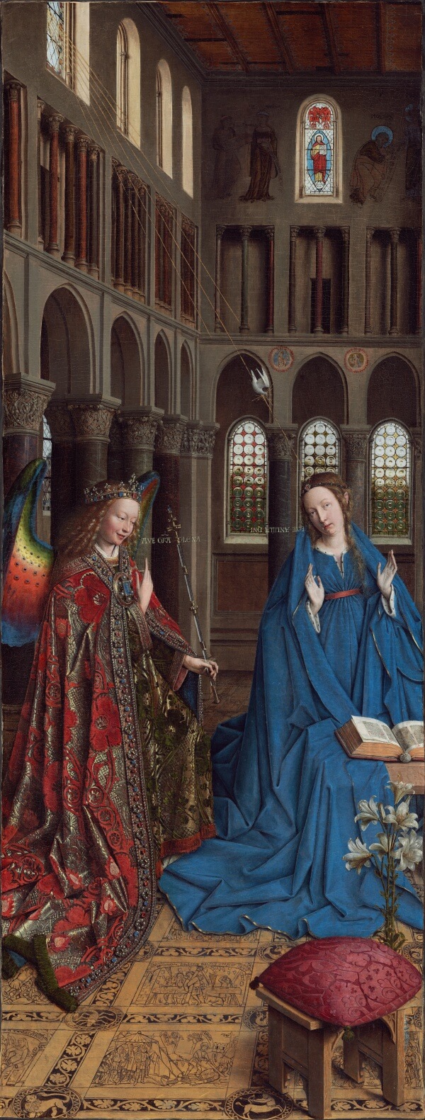 zwiastowanie obraz jana van eycka waszyngton