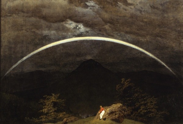Mountain Landscape with Rainbow