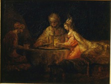 Le Festin d'Esther avec Aman et Assuérus