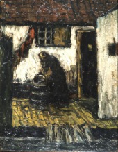 Woman in a Courtyard