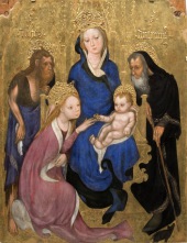 Mistyczne zaślubiny św. Katarzyny (obraz Michelina da Besozza)