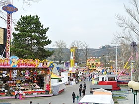 amusement park at prague fairground praga
