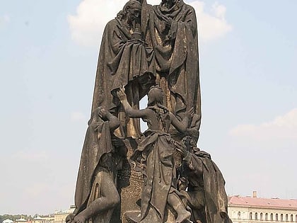 statues of saints cyril and methodius prague