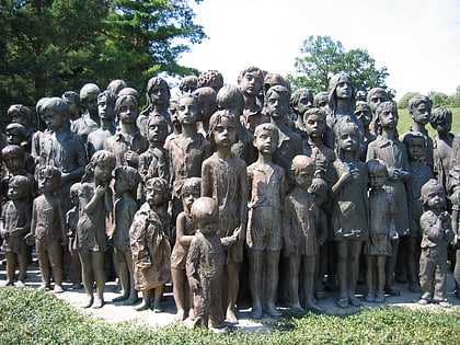 memorial to the children victims of the war lidice