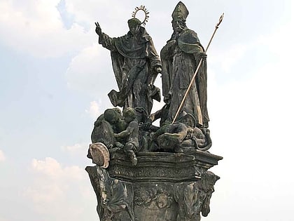 statues of saints vincent ferrer and procopius praga