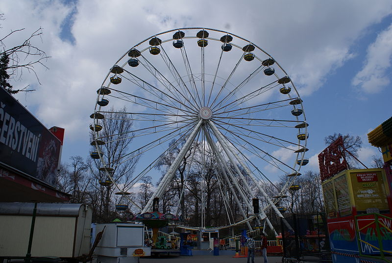 Amusement park at Prague Fairground