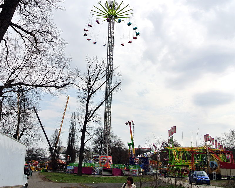 Amusement park at Prague Fairground