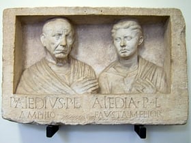 Grave relief of Publius Aiedius and Aiedia