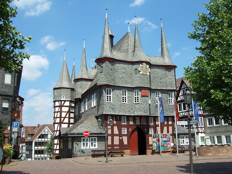 historical town hall frankenberg
