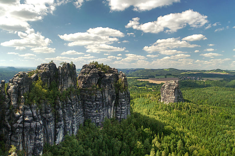 Saxon Switzerland climbing region