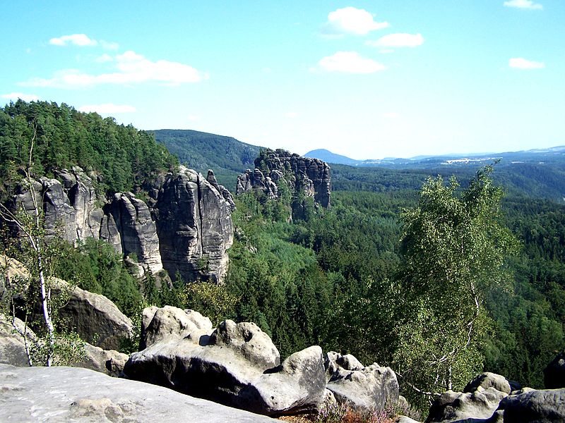 Saxon Switzerland climbing region