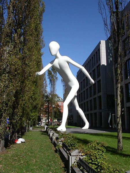 Walking Man Sculpture