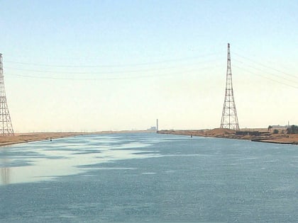 suez canal overhead powerline crossing port suez