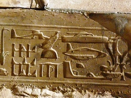 helicoptero jeroglifico del templo de abidos