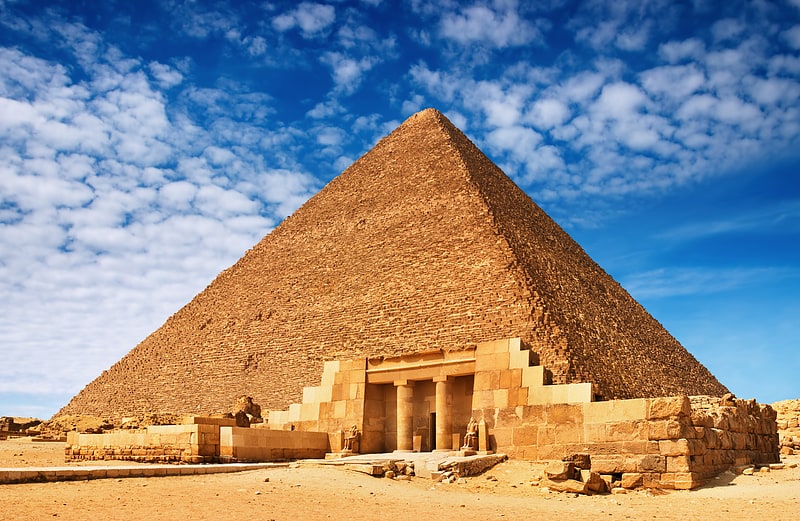 Photo Egypt Pyramids of Khafre and Menkaure ca 1874 