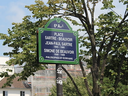 Plaza Jean-Paul Sartre y Simone de Beauvoir