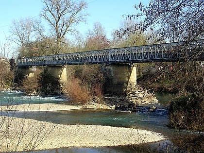 Pont métallique sur l'Adour