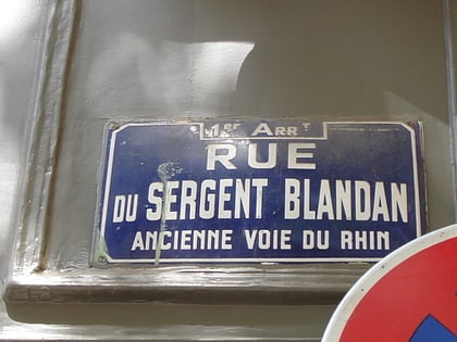 Rue du Sergent Blandan