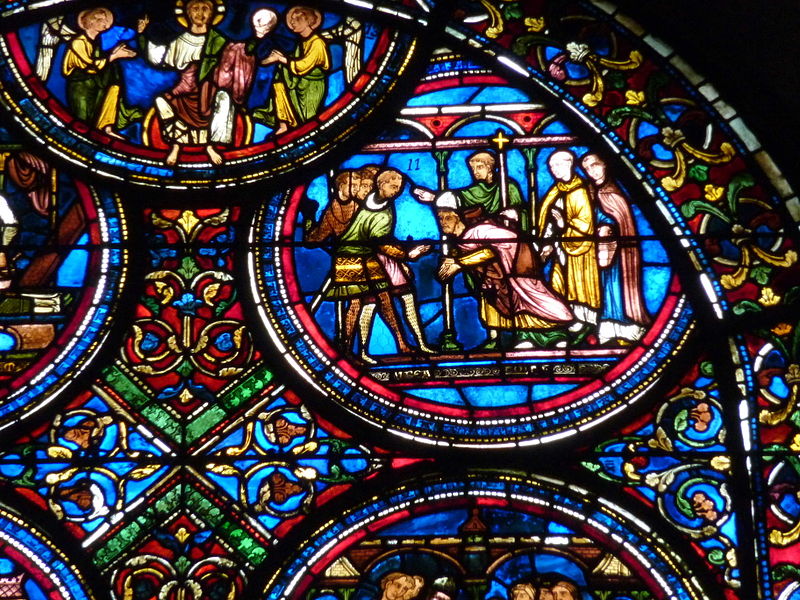 Saint Thomas Becket window in Sens Cathedral