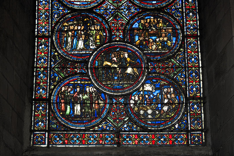 Saint Thomas Becket window in Sens Cathedral