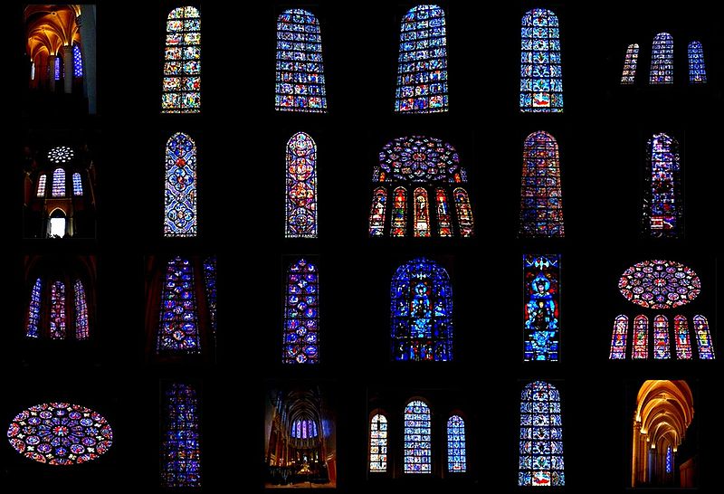 Stained glass windows of Chartres Cathedral