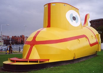 yellow submarine sculpture liverpool