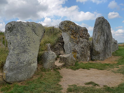 tumulo alargado de west kennet avebury