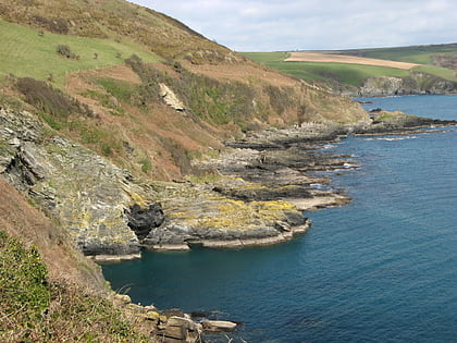 polruan to polperro cornwall area of outstanding natural beauty