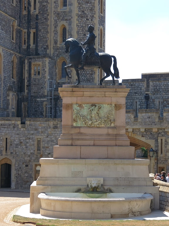 equestrian statue of charles ii windsor and eton