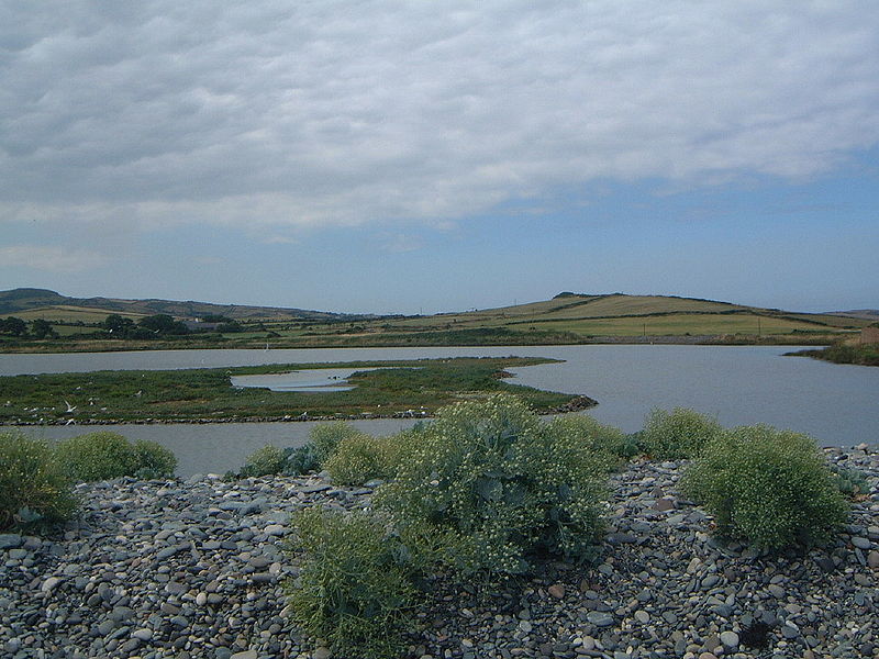 Cemlyn Bay and lagoon