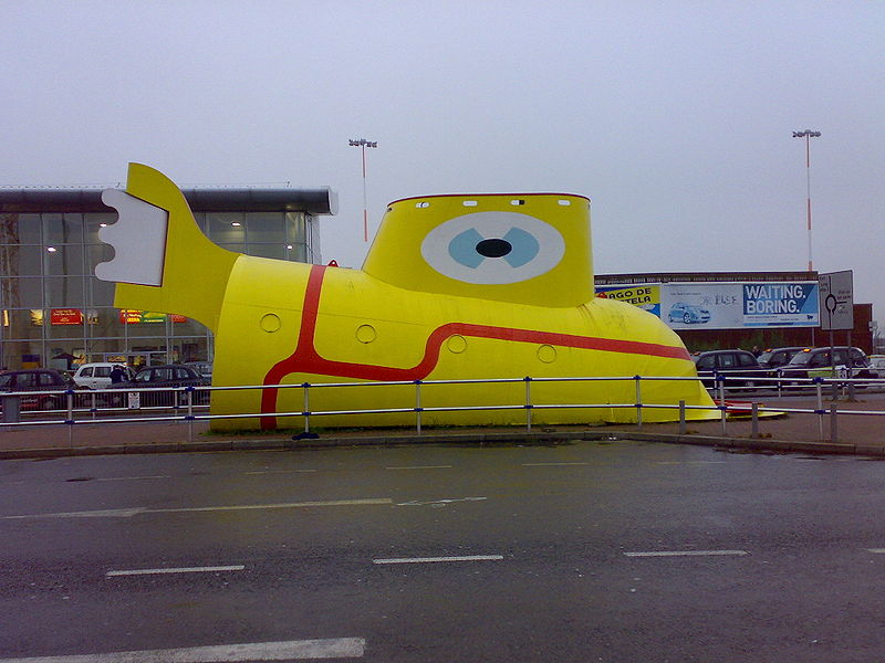 Yellow Submarine Sculpture