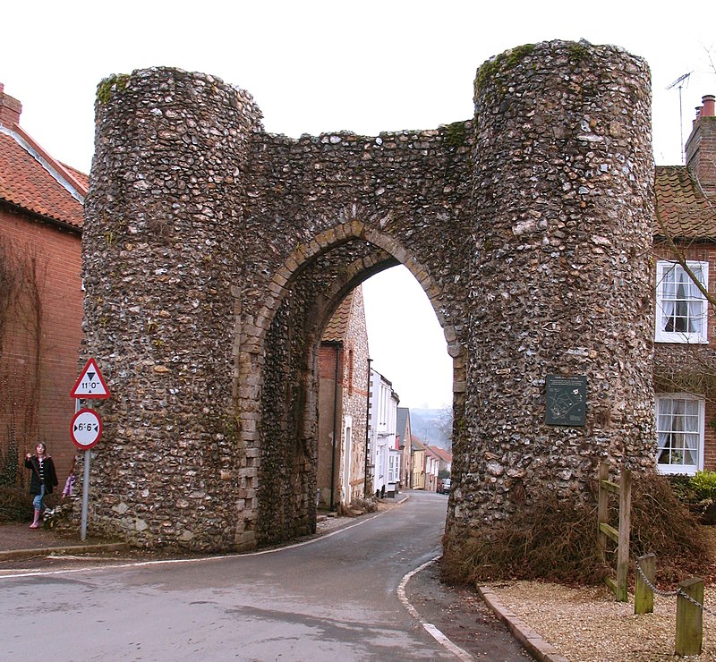 Castle Acre Castle and town walls