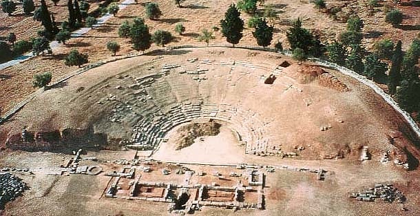 the ancient theatre of eretria eretrie
