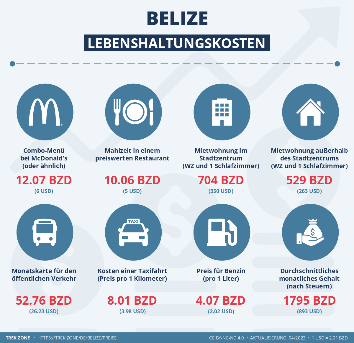 preise und lebenskosten belize