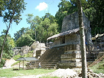 plaza of the seven temples reserve de biosphere maya