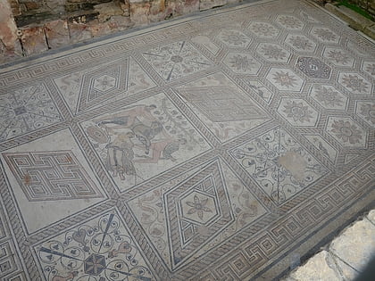 floor mosaic the punishment of dirce pula
