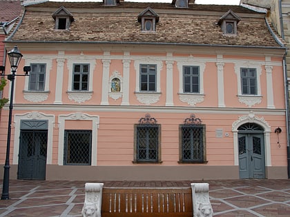 monument buildings of szechenyi square ostrzyhom