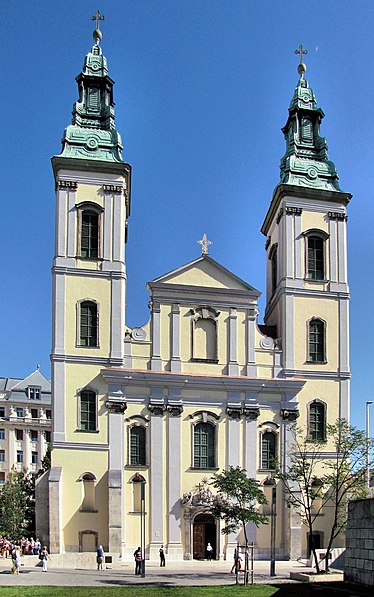 The Main Parish Church of the Assumption in the centre of Budapest