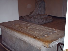 Papal tombs in old St. Peter's Basilica
