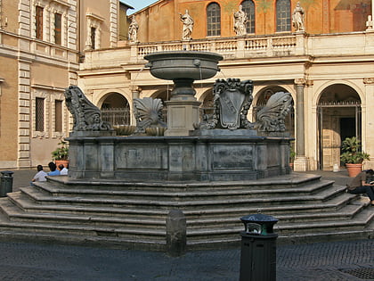 fontaine de la place santa maria in trastevere rome