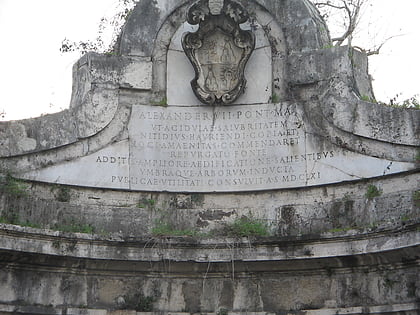fontana dellacqua acetosa rzym