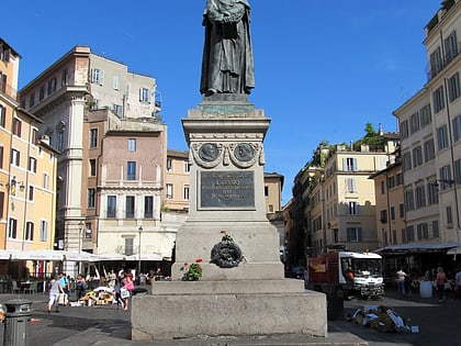 statue of giordano bruno rzym
