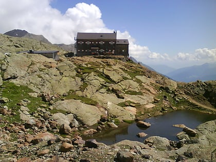 teplitzerhutte rifugio vedretta pendente