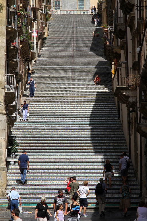 escalier de santa maria del monte caltagirone